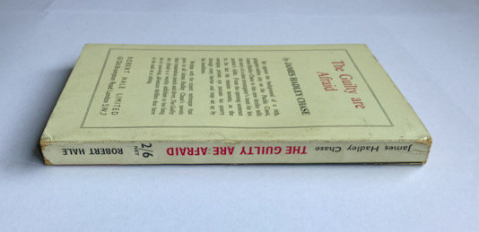 THE GUILTY ARE AFRAID pulp fiction book James Hadley Chase 1959